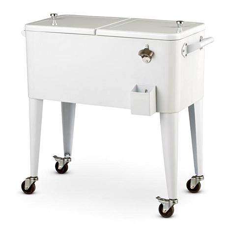 Retro rolling shop cooler